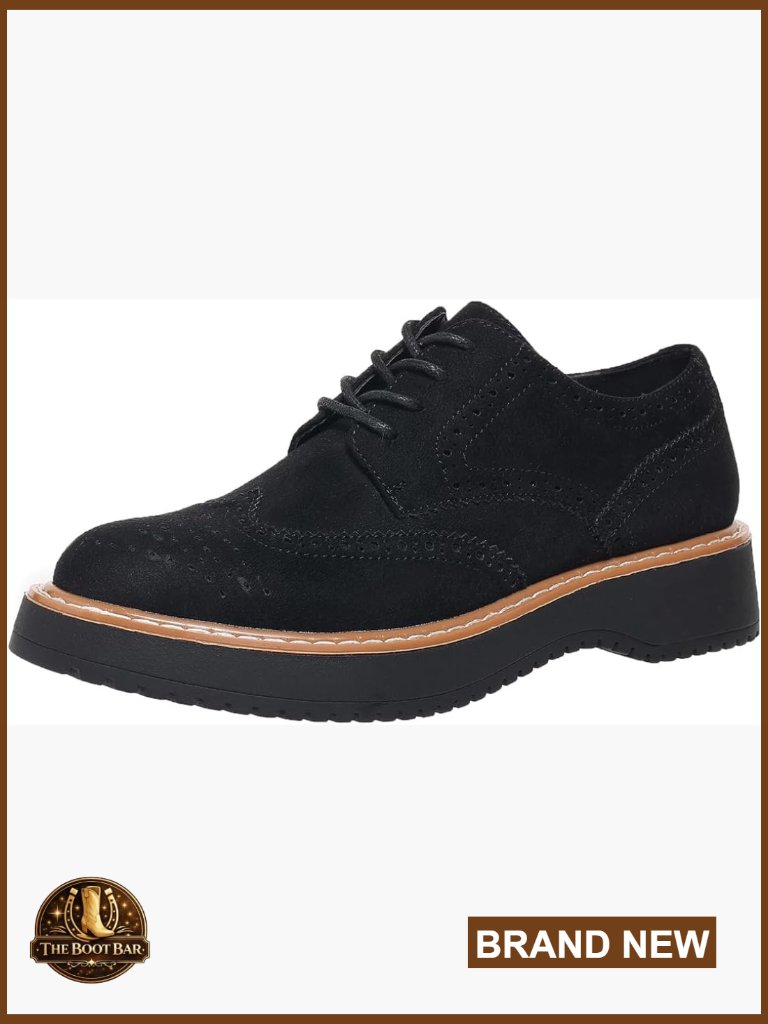 Women's Lace Up Oxfords Shoes Chunky Platform Round Toe Penny Loafers Non-Slip